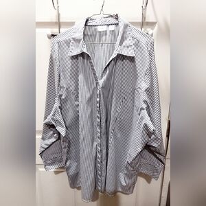 Women's Plus Size Stripped Shirt